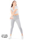 New Stylish Fancy Wear Ankle Fit Hightwaist Pant Collection HA 4058 D Light Gray